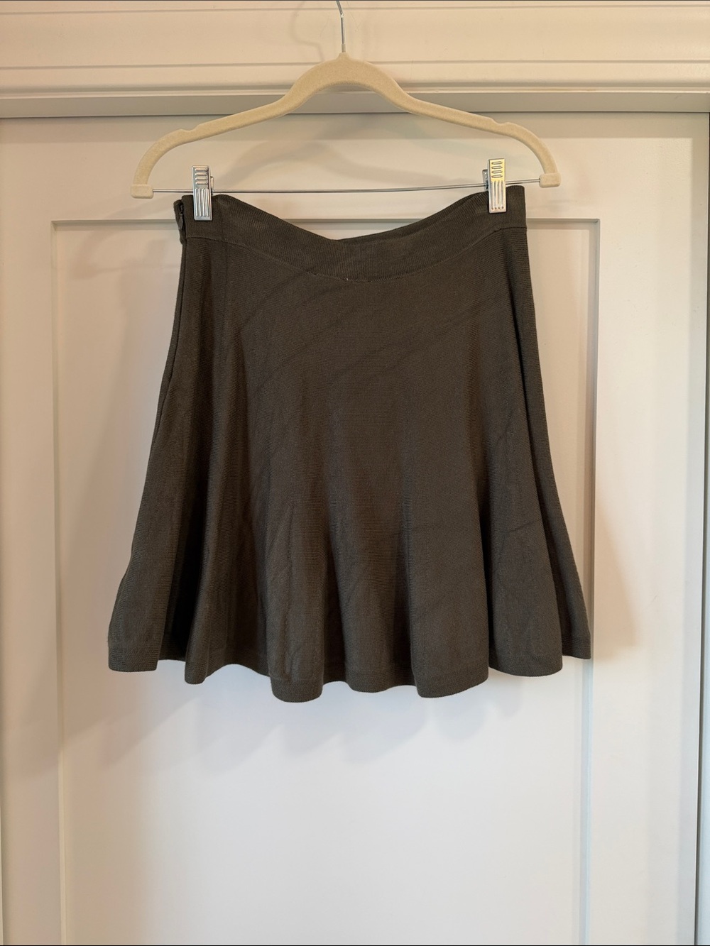 Ivory Connie Knit Mini Skirt
